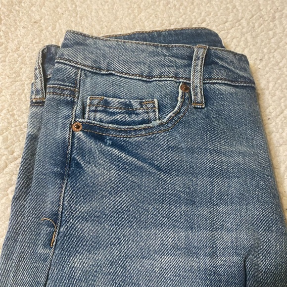 NWT Jessica Simpson Straight Leg Jeans. 5pkt. Raw Hem. Spotlight High Rise Slim - Picture 5 of 10